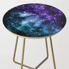 Purple Teal Galaxy Nebula Dream #1 #decor #art #society6 Side Table Gallery Image 2