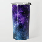 Purple Teal Galaxy Nebula Dream #1 #decor #art #society6 Travel Mug Gallery Image 2