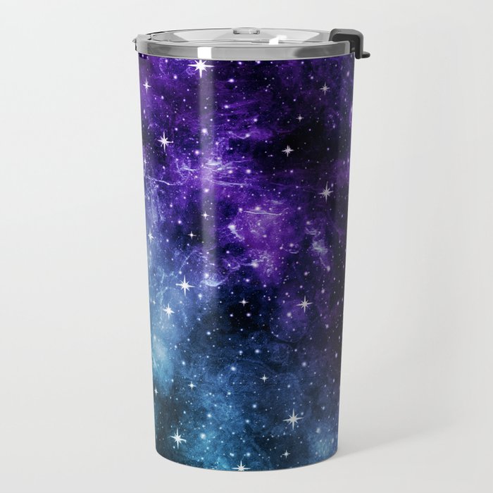 Purple Teal Galaxy Nebula Dream #1 #decor #art #society6 Travel Mug Gallery Image 2