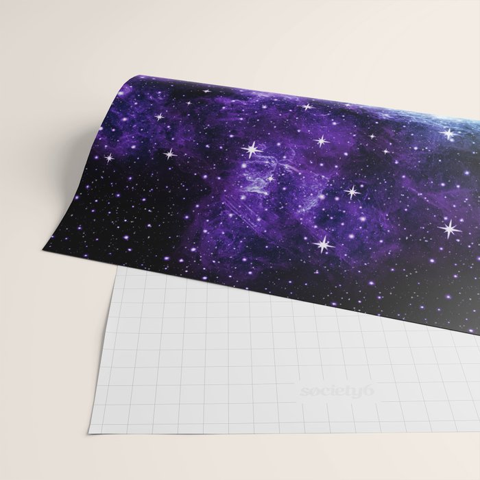 Purple Teal Galaxy Nebula Dream #1 #decor #art #society6 Wrapping Paper Gallery Image 2