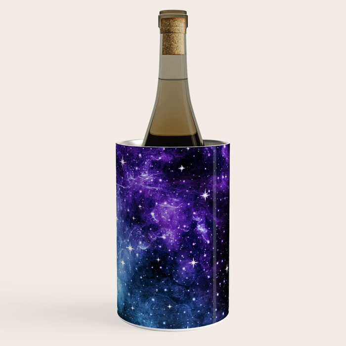 Purple Teal Galaxy Nebula Dream #1 #decor #art #society6 Wine Chiller Gallery Image 3