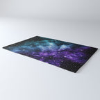 Purple Teal Galaxy Nebula Dream #1 #decor #art #society6 Rug Gallery Image 3