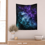 Purple Teal Galaxy Nebula Dream #1 #decor #art #society6 Wall Tapestry Gallery Image 2