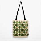 Mid Century Modern Modern Organic Shapes Pattern 321 Green Tote Bag Gallery Image 2