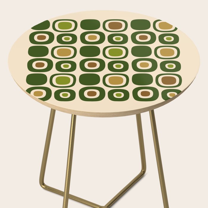 Mid Century Modern Modern Organic Shapes Pattern 321 Green Side Table Gallery Image 2