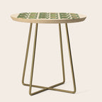 Mid Century Modern Modern Organic Shapes Pattern 321 Green Side Table Gallery Image 1