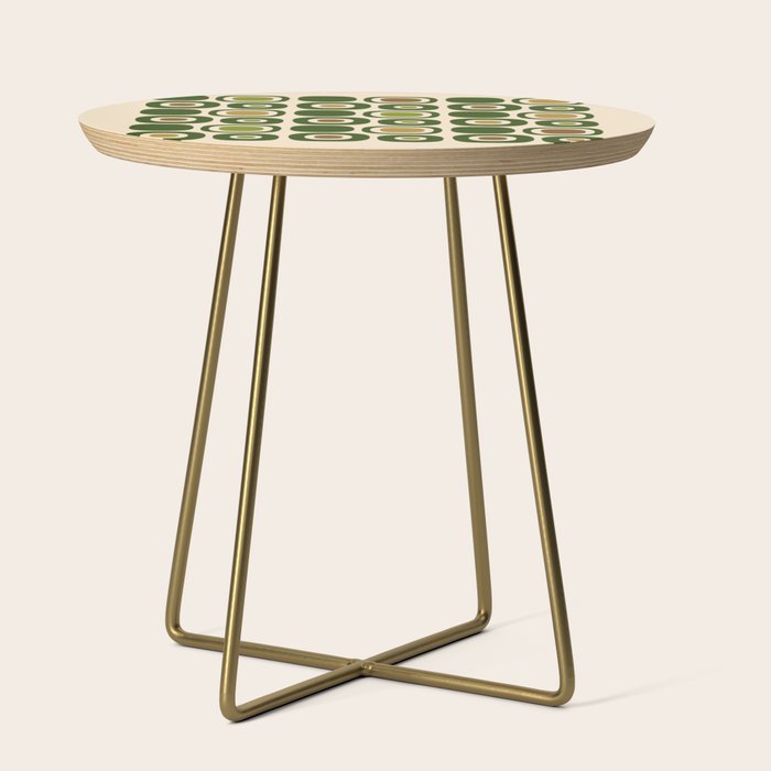Mid Century Modern Modern Organic Shapes Pattern 321 Green Side Table Gallery Image 1
