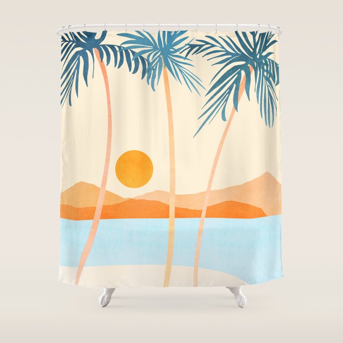 Baja California Coast Landscape Shower Curtain Gallery Image 1