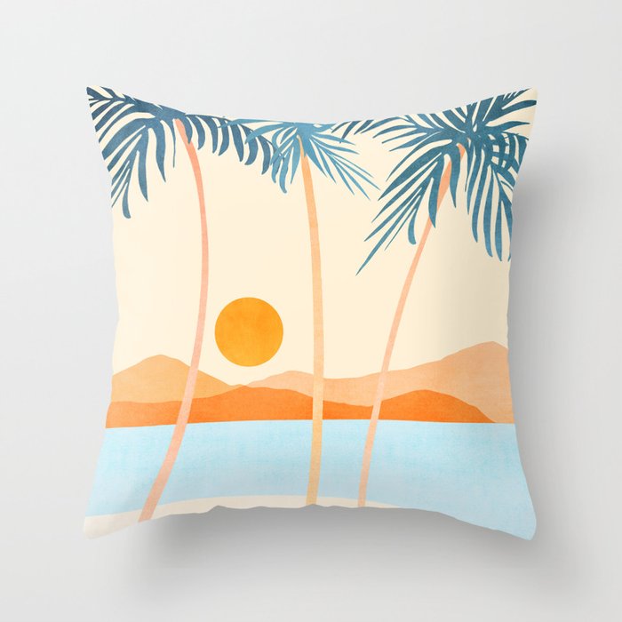 Baja California Coast Landscape Throw Pillow Gallery Image 6