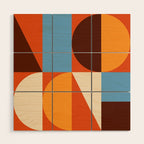 Mid Century 40A Wood Wall Art Gallery Image 1