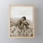 'Caino' Male Nude black and white photograph / black and white photography by Wilhem von Gloeden Mini Art Print Gallery Image 1