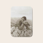 'Caino' Male Nude black and white photograph / black and white photography by Wilhem von Gloeden Bath Mat Gallery Image 1