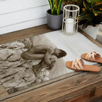 'Caino' Male Nude black and white photograph / black and white photography by Wilhem von Gloeden Outdoor Rug Gallery Image 2