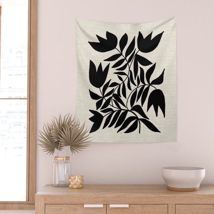 Triple Lip Vining Tulip Wall Tapestry Gallery Image 2