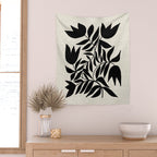 Triple Lip Vining Tulip Wall Tapestry Gallery Image 2