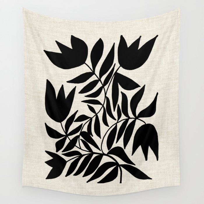 Triple Lip Vining Tulip Wall Tapestry Gallery Image 4