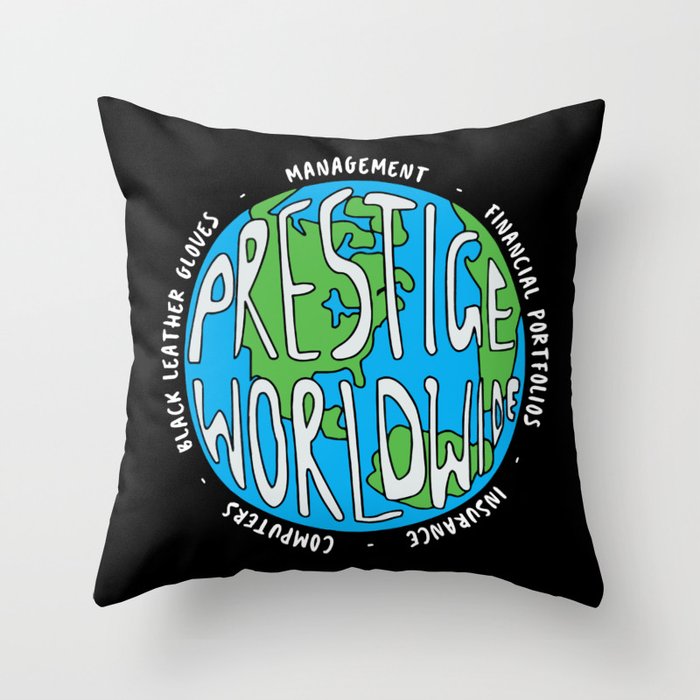 Prestige Worldwide Enterprise, The First Word In Entertainment, Step Brothers Original Design for Wa Throw Pillow Gallery Image 6