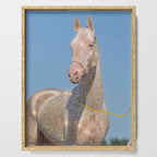 MAGIC HORSE | magical | glitter | sparkle | shiny | pet | animal | nature | blue | bling | collage  Serving Tray Gallery Image 1