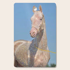 MAGIC HORSE | magical | glitter | sparkle | shiny | pet | animal | nature | blue | bling | collage  Cutting Board Gallery Image 1
