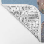 MAGIC HORSE | magical | glitter | sparkle | shiny | pet | animal | nature | blue | bling | collage  Bath Mat Gallery Image 2