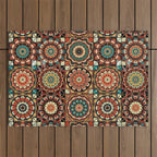 talavera mexican style pattern Outdoor Rug Gallery Image 1
