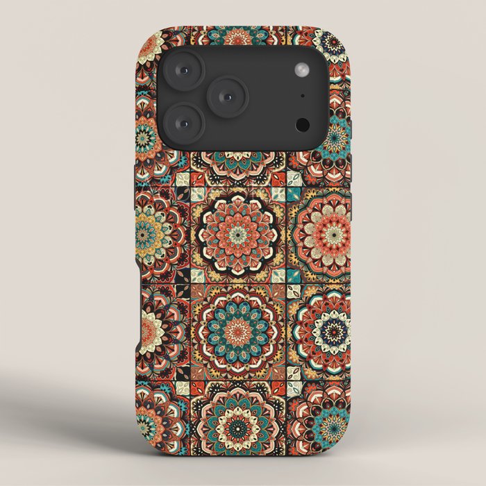 talavera mexican style pattern iPhone Case Gallery Image 3