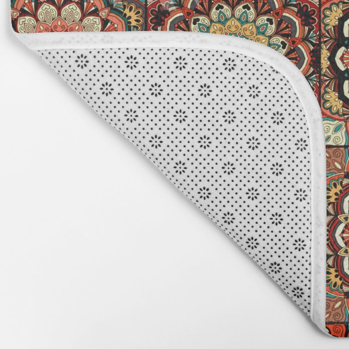 talavera mexican style pattern Bath Mat Gallery Image 2