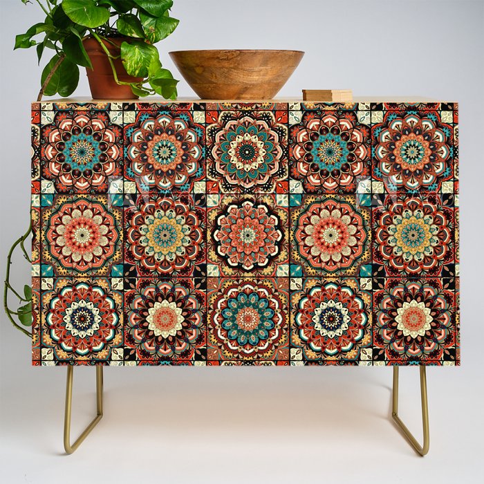 talavera mexican style pattern Credenza Gallery Image 1
