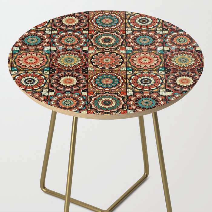 talavera mexican style pattern Side Table Gallery Image 2
