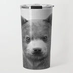 Baby Bear - Black & White Travel Mug Gallery Image 1