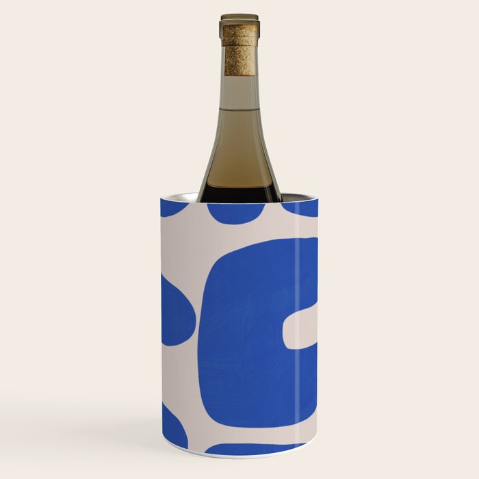 Irregular shape arrangement in blue Wine Chiller Gallery Image 1
