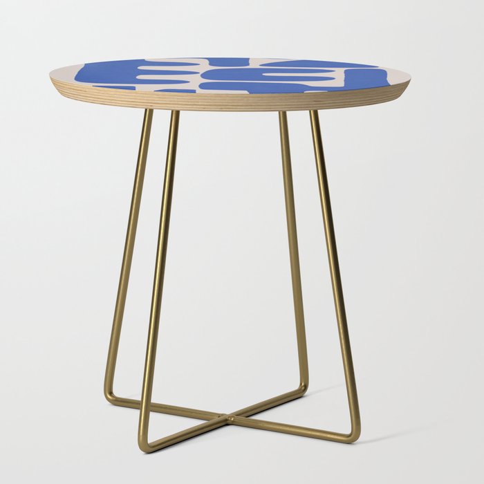 Irregular shape arrangement in blue Side Table Gallery Image 1