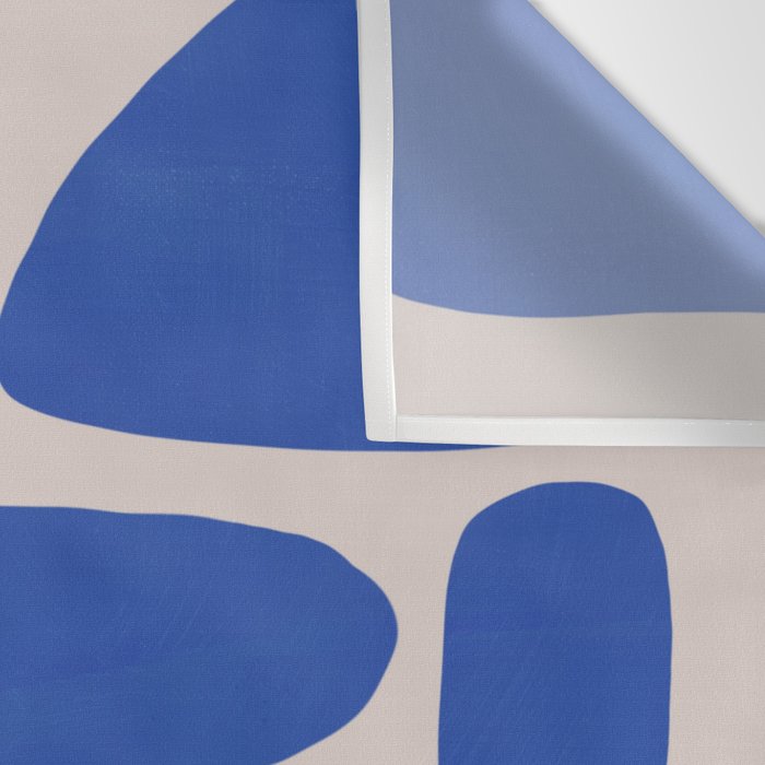 Irregular shape arrangement in blue Wall Tapestry Gallery Image 3