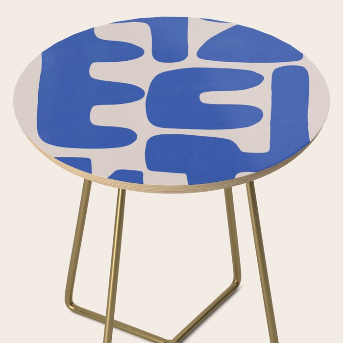 Irregular shape arrangement in blue Side Table Gallery Image 2