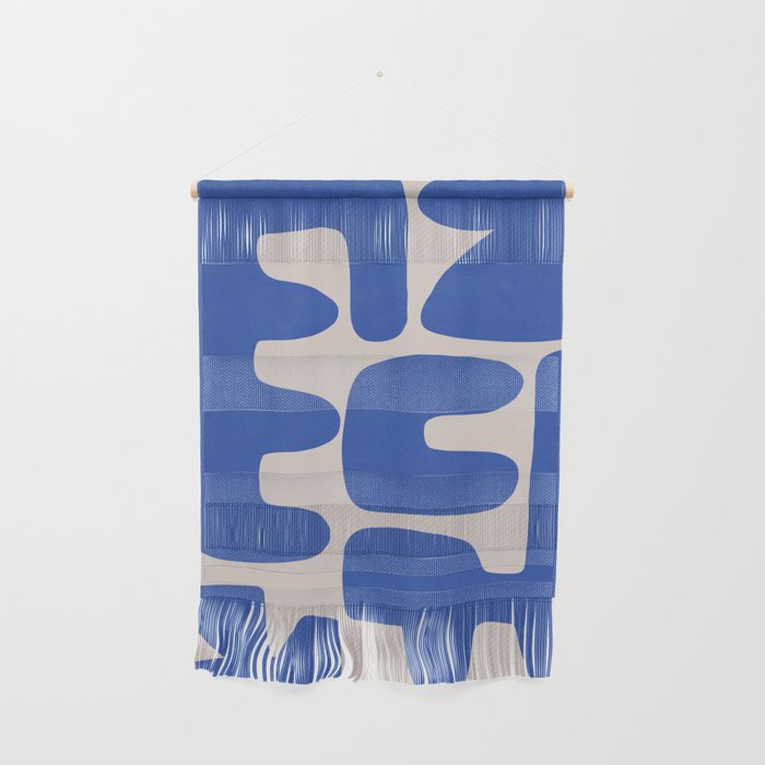 Irregular shape arrangement in blue Wall Hanging Gallery Image 1