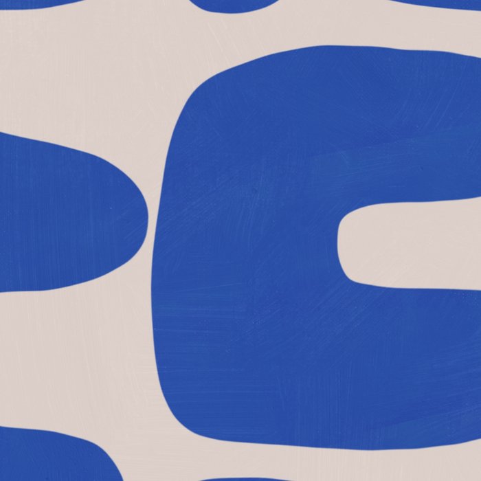 Irregular shape arrangement in blue Coffee Mug Gallery Image 2