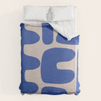 Irregular shape arrangement in blue Duvet Cover Gallery Image 6
