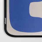 Irregular shape arrangement in blue Laptop Sleeve Gallery Image 3
