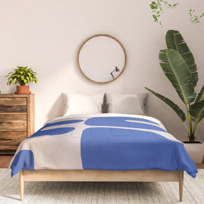 Irregular shape arrangement in blue Comforter Gallery Image 3