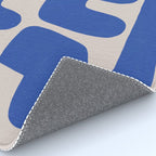 Irregular shape arrangement in blue Rug Gallery Image 4
