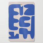 Irregular shape arrangement in blue Cutting Board Gallery Image 1