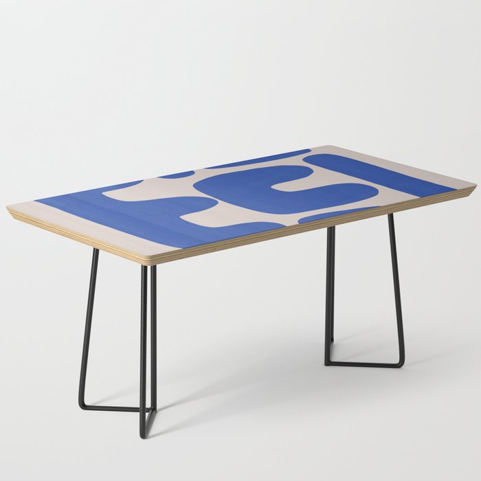 Irregular shape arrangement in blue Coffee Table Gallery Image 1