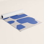 Irregular shape arrangement in blue Yoga Mat Gallery Image 2