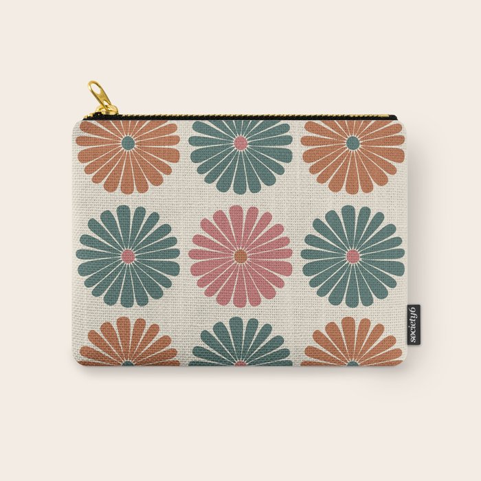 Retro Summer Daisies IX Carry All Pouch Gallery Image 1