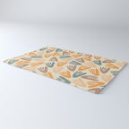 Papier Découpé Abstract Cutout Pattern Cream Beige Slate Orange Blush Taupe Rug Gallery Image 3
