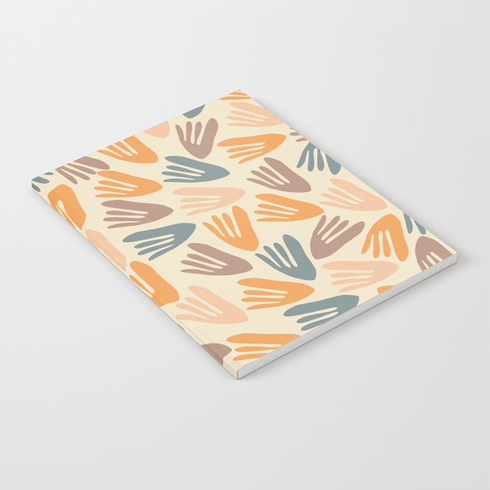 Papier Découpé Abstract Cutout Pattern Cream Beige Slate Orange Blush Taupe Notebook Gallery Image 2