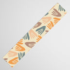 Papier Découpé Abstract Cutout Pattern Cream Beige Slate Orange Blush Taupe Table Runner Gallery Image 3