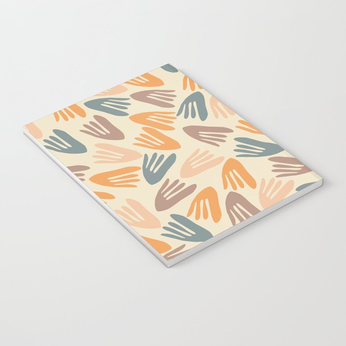 Papier Découpé Abstract Cutout Pattern Cream Beige Slate Orange Blush Taupe Notebook Gallery Image 3