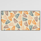 Papier Découpé Abstract Cutout Pattern Cream Beige Slate Orange Blush Taupe Desk Mat Gallery Image 3