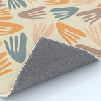 Papier Découpé Abstract Cutout Pattern Cream Beige Slate Orange Blush Taupe Rug Gallery Image 4
